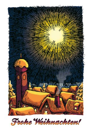 Das Volk im Finstern (Grußkarte)