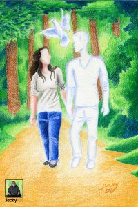 Kunstdruck: Du bist nicht allein