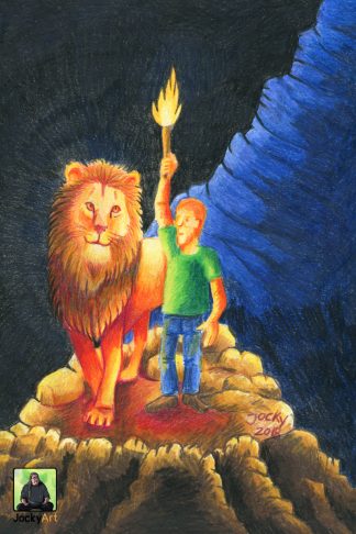 Kunstdruck: Du bist nicht allein (Löwe)