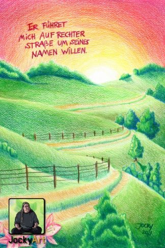 Kunstdruck: Rechter Weg