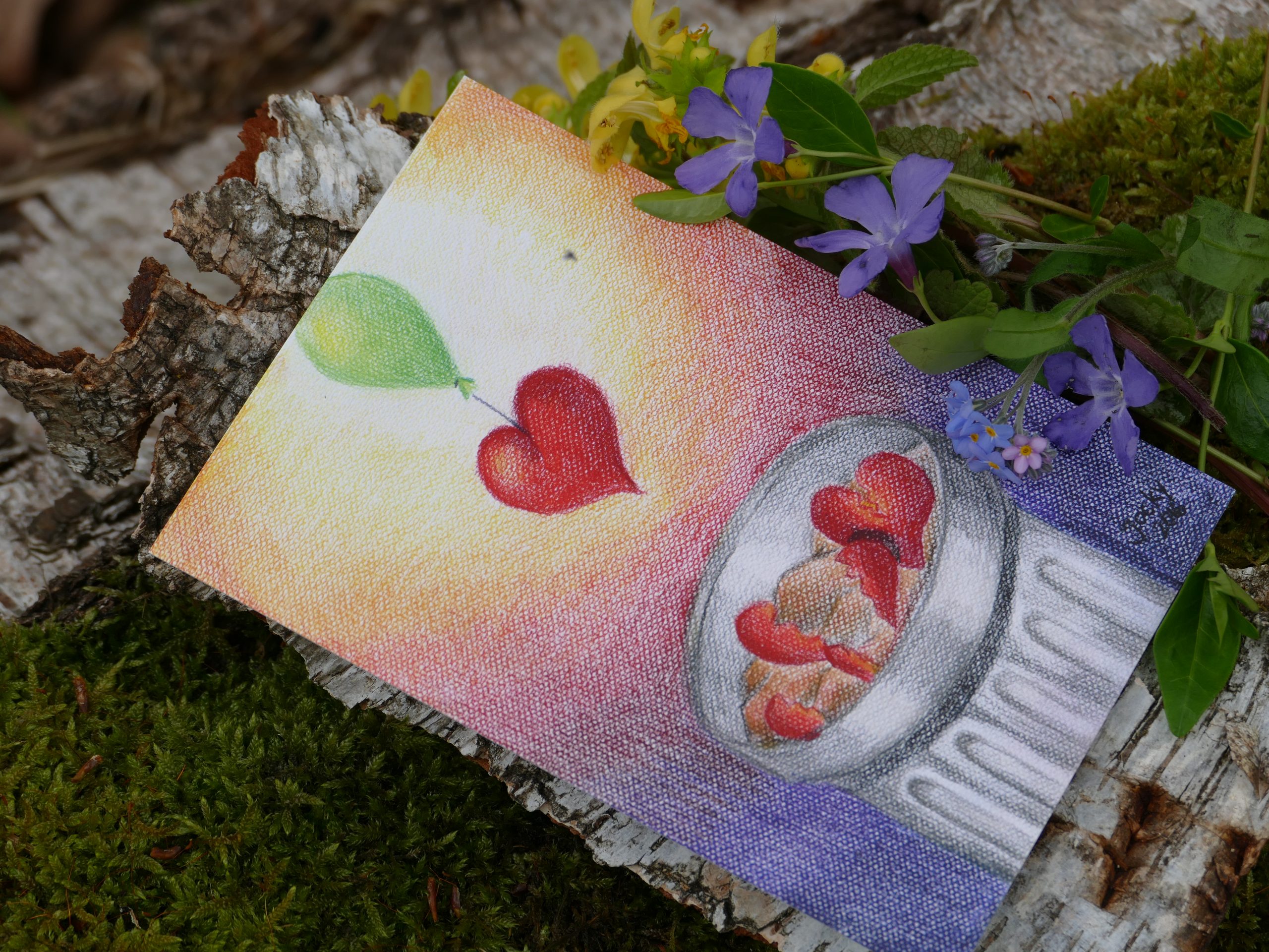 Postkarte: Wiederherstellung der Herzen (Foto)