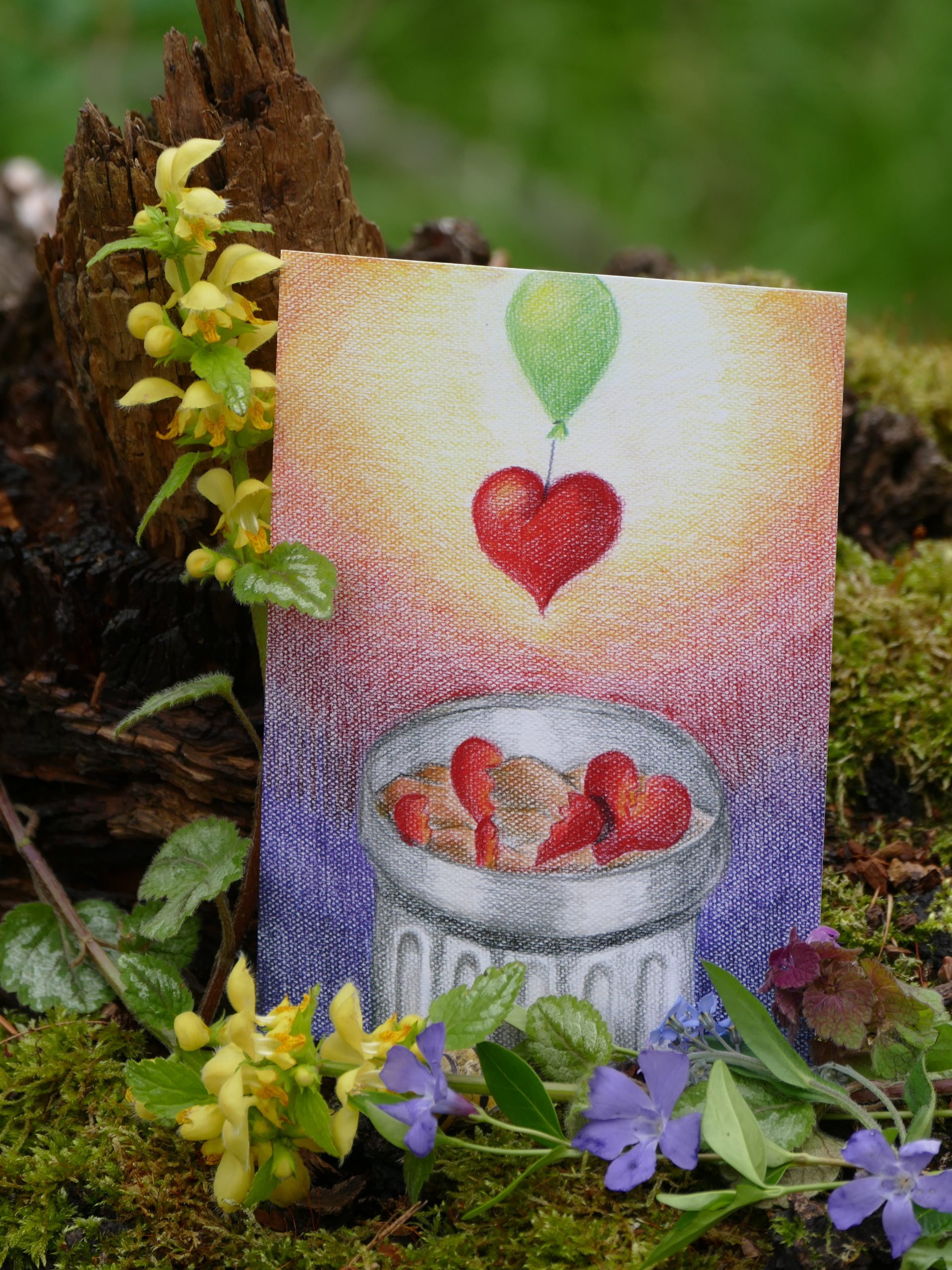 Postkarte: Wiederherstellung der Herzen (Foto)