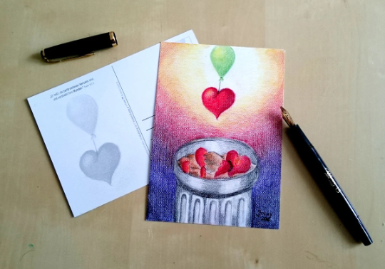 Postkarte: Wiederherstellung der Herzen (Foto)