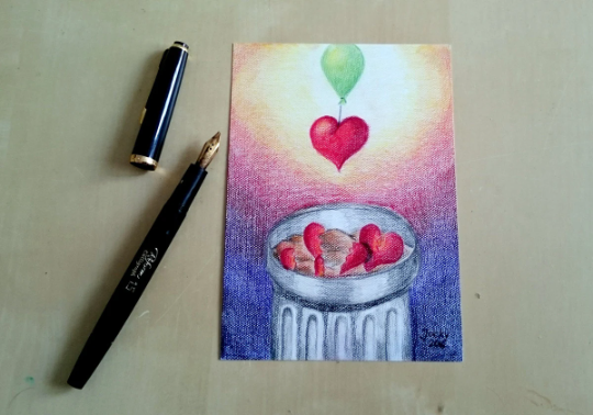 Postkarte: Wiederherstellung der Herzen (Foto)