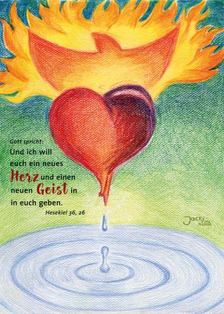 Postkarte: Neues Herz, neuer Geist (vorne)