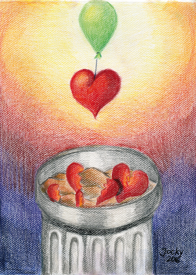 Postkarte: Wiederherstellung der Herzen (vorne)