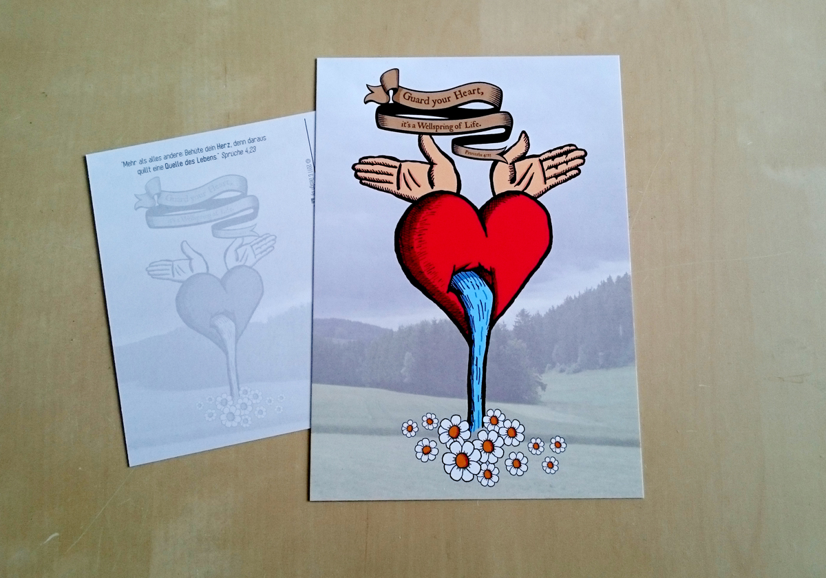 Postkarte: Guard your heart (Foto)