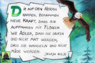 Kunstdruck: Flügel wie Adler