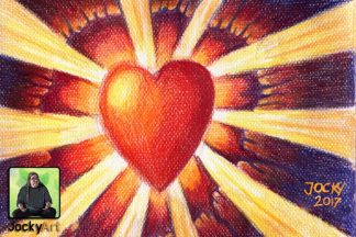 Kunstdruck: Liebe bricht durch