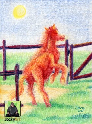 Original: Lass das Pferd raus