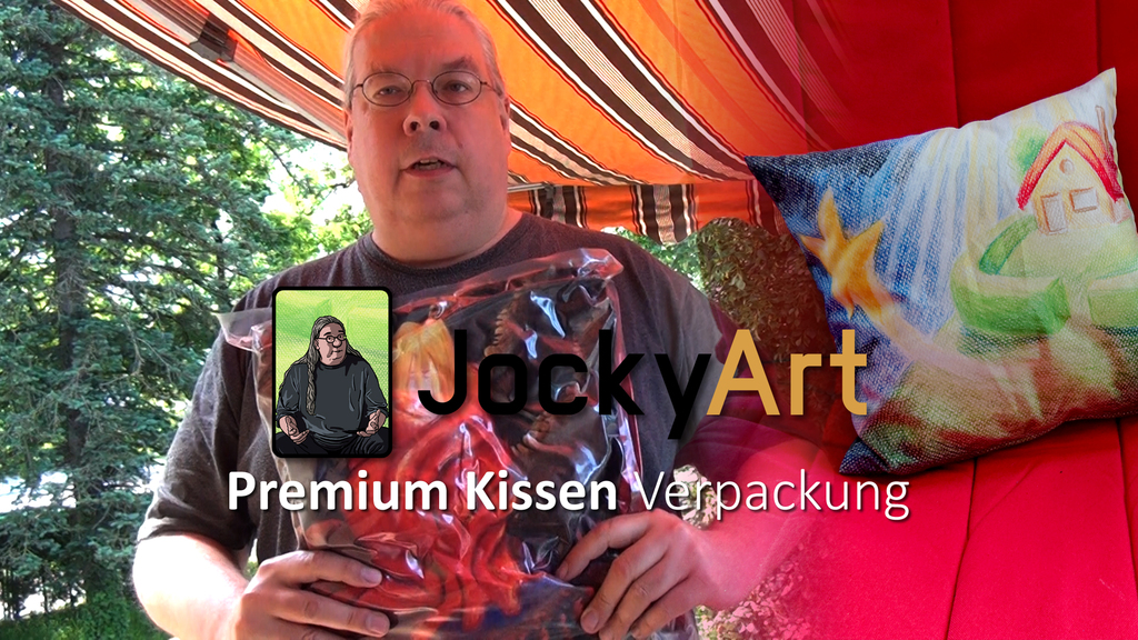JockyArt - PremiumKissen Verpackung