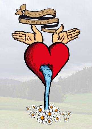 Postkarte: Guard your heart (vorne)