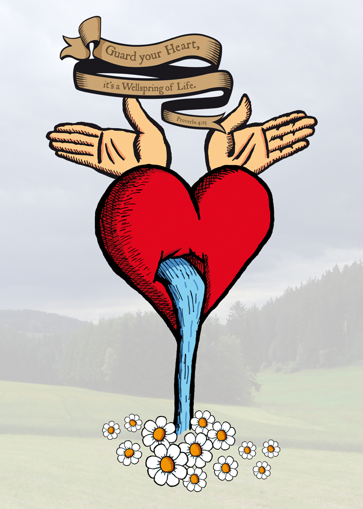 Postkarte: Guard your heart (vorne)