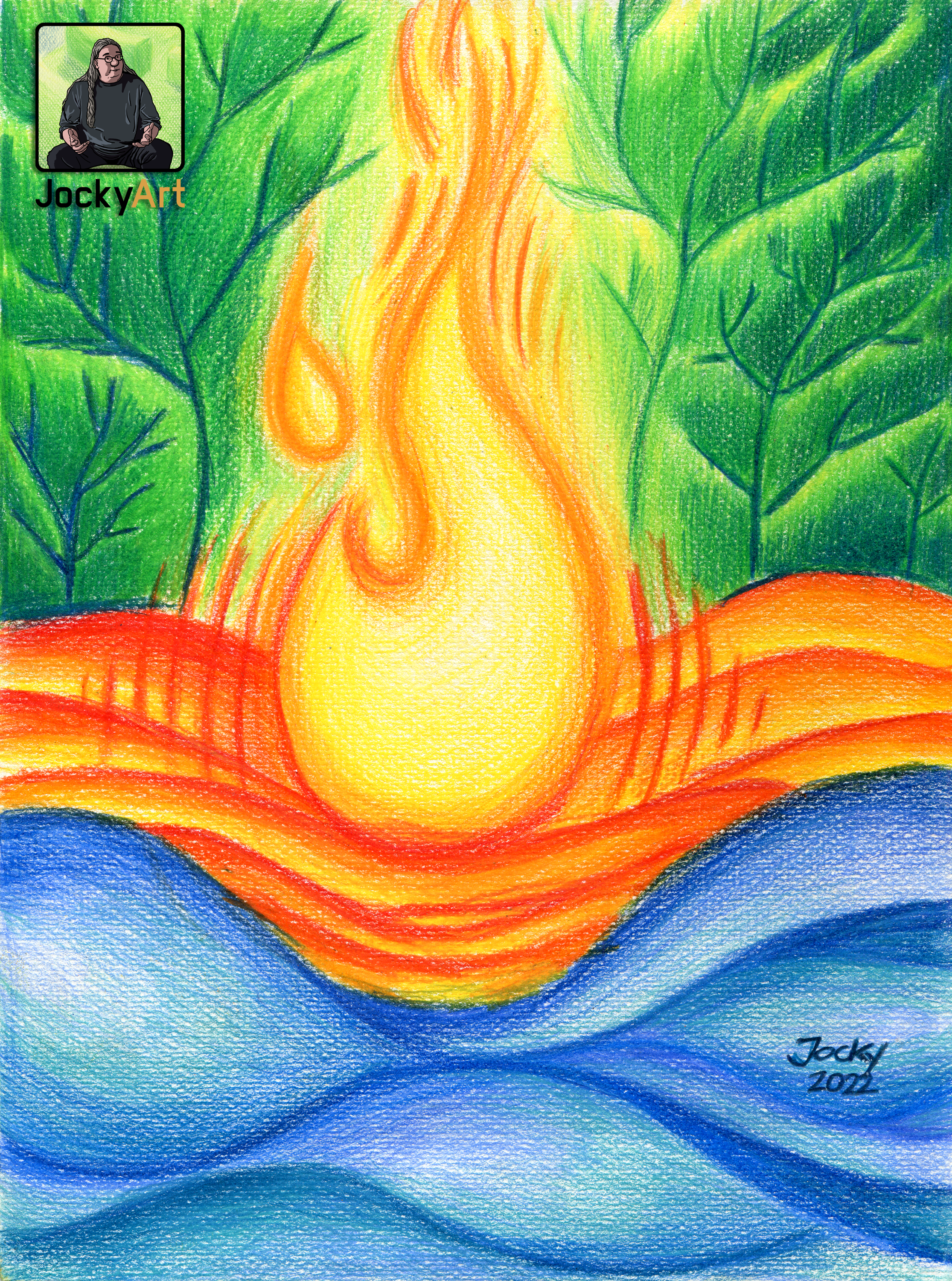 Leinwand: Feuer des Geistes