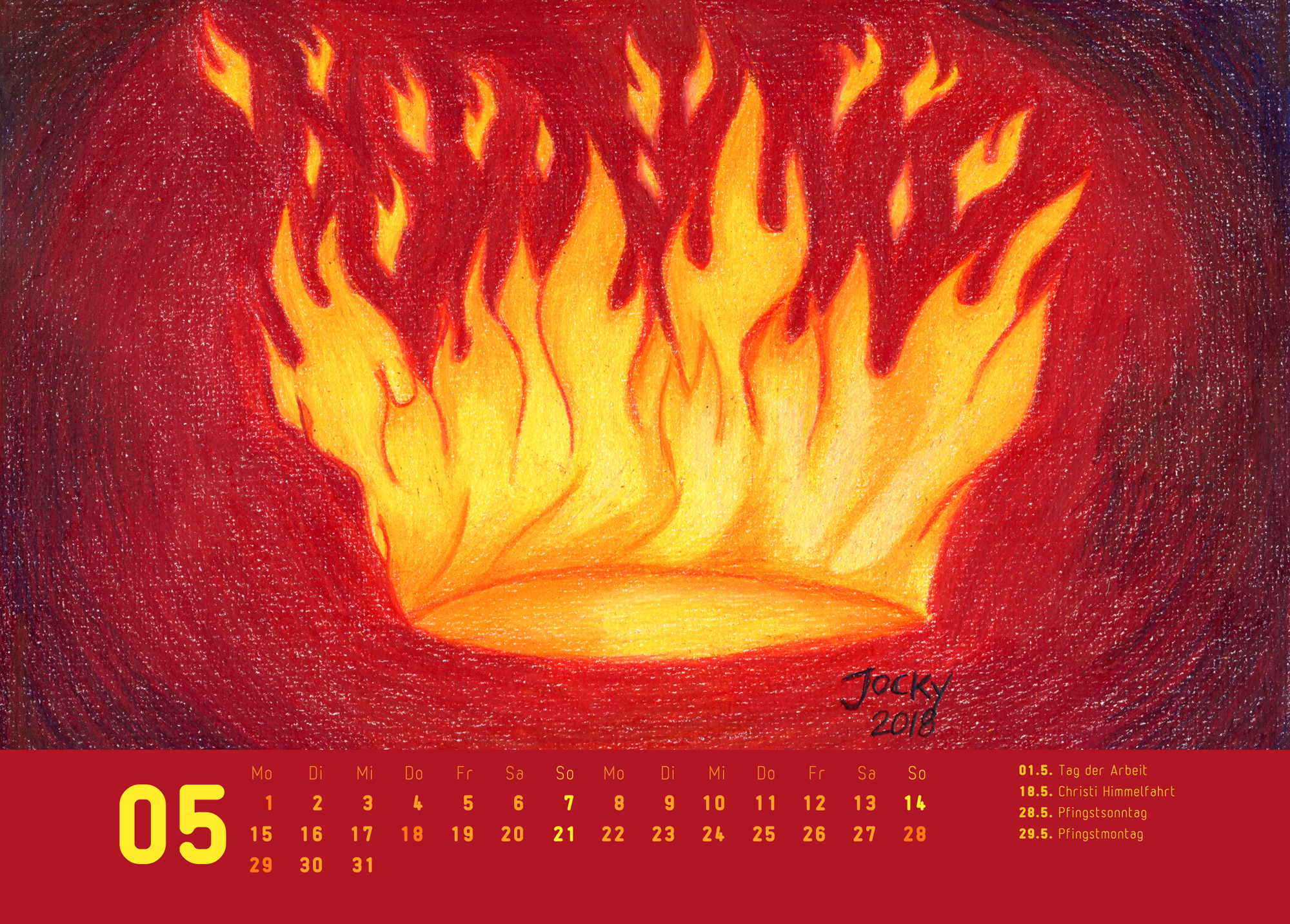 Mai - Postkartenkalender