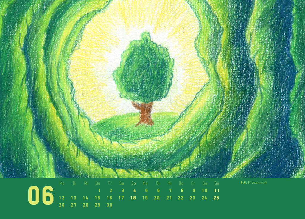 Juni - Postkartenkalender