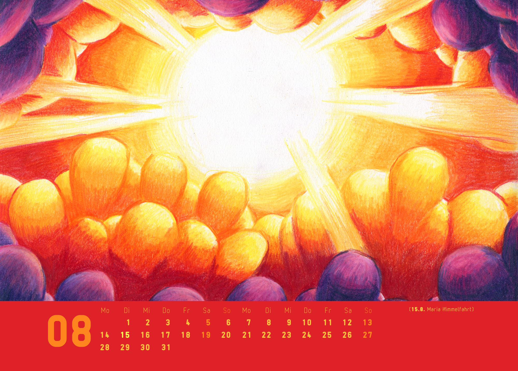 September - Postkartenkalender