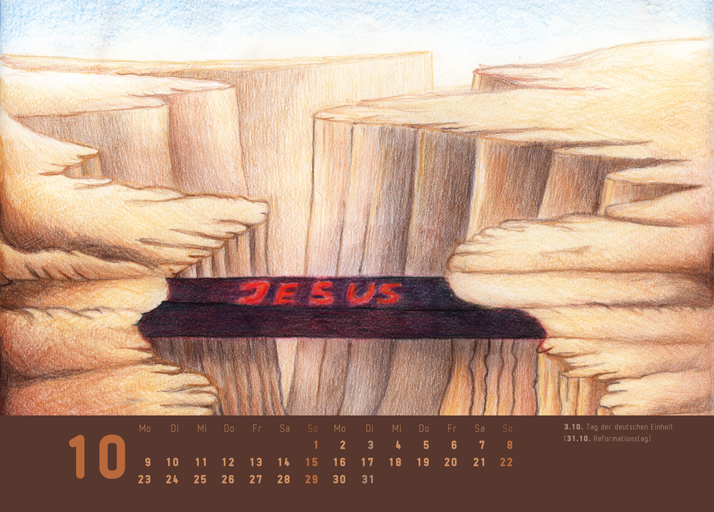 Oktober - Postkartenkalender