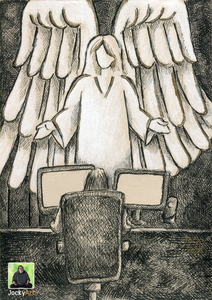 Engel wachen über uns (Fineliner)