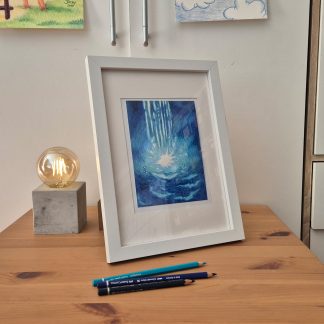 tröme lebendigen Wassers (Fine Art Premium - Rahmen)