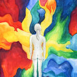 Die graue Frau und der Farbrausch