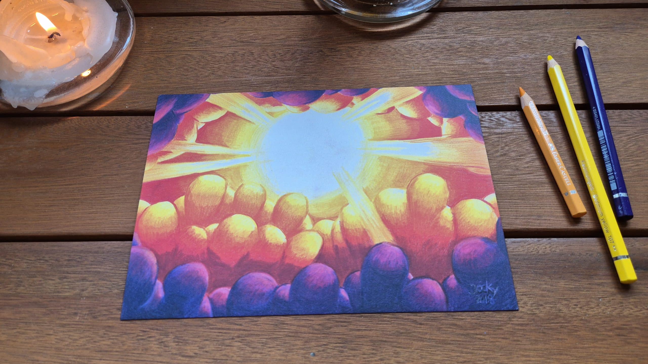 Schau aufs Licht (Postkarte A5)