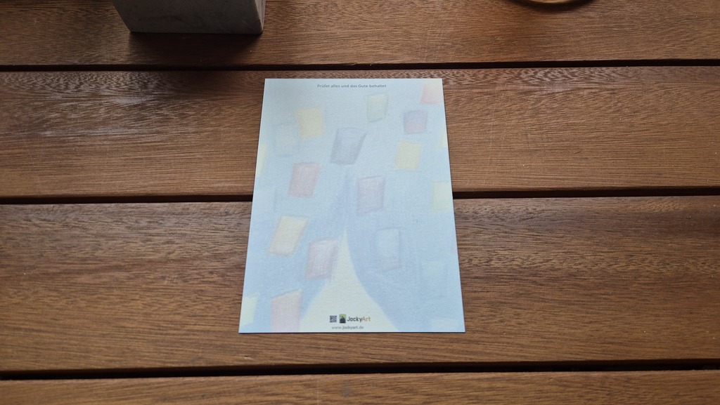 Postkarte: Prüfet alles und das Gute behaltet