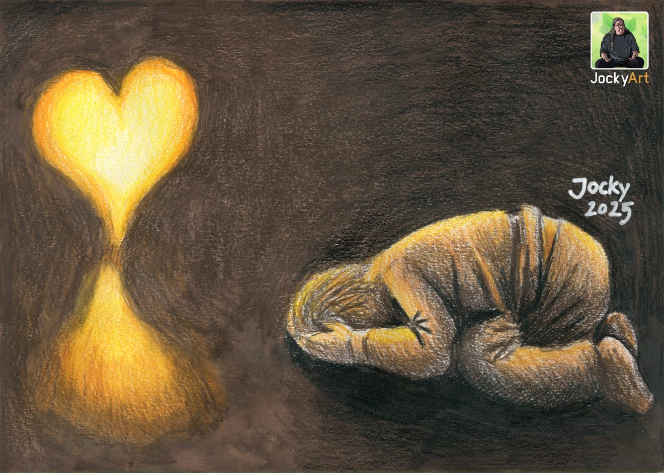 Getragen in den dunkelsten Tagen (Original)