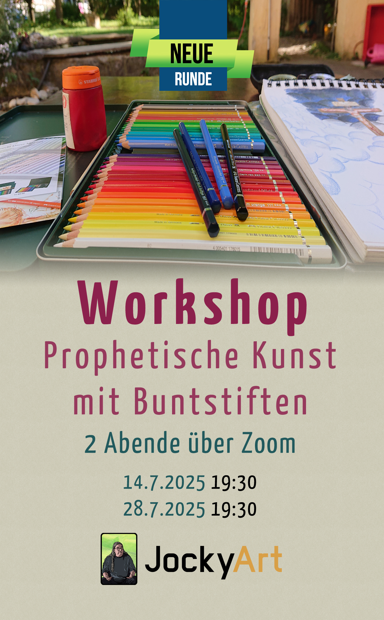 Prophetische Kunst mit Buntstiften (Juli 2025)