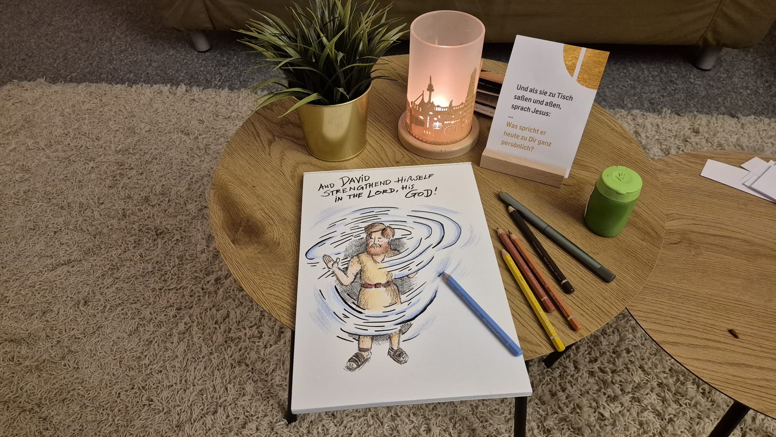 Proph. Kunst Entstehung: David strengthened himself