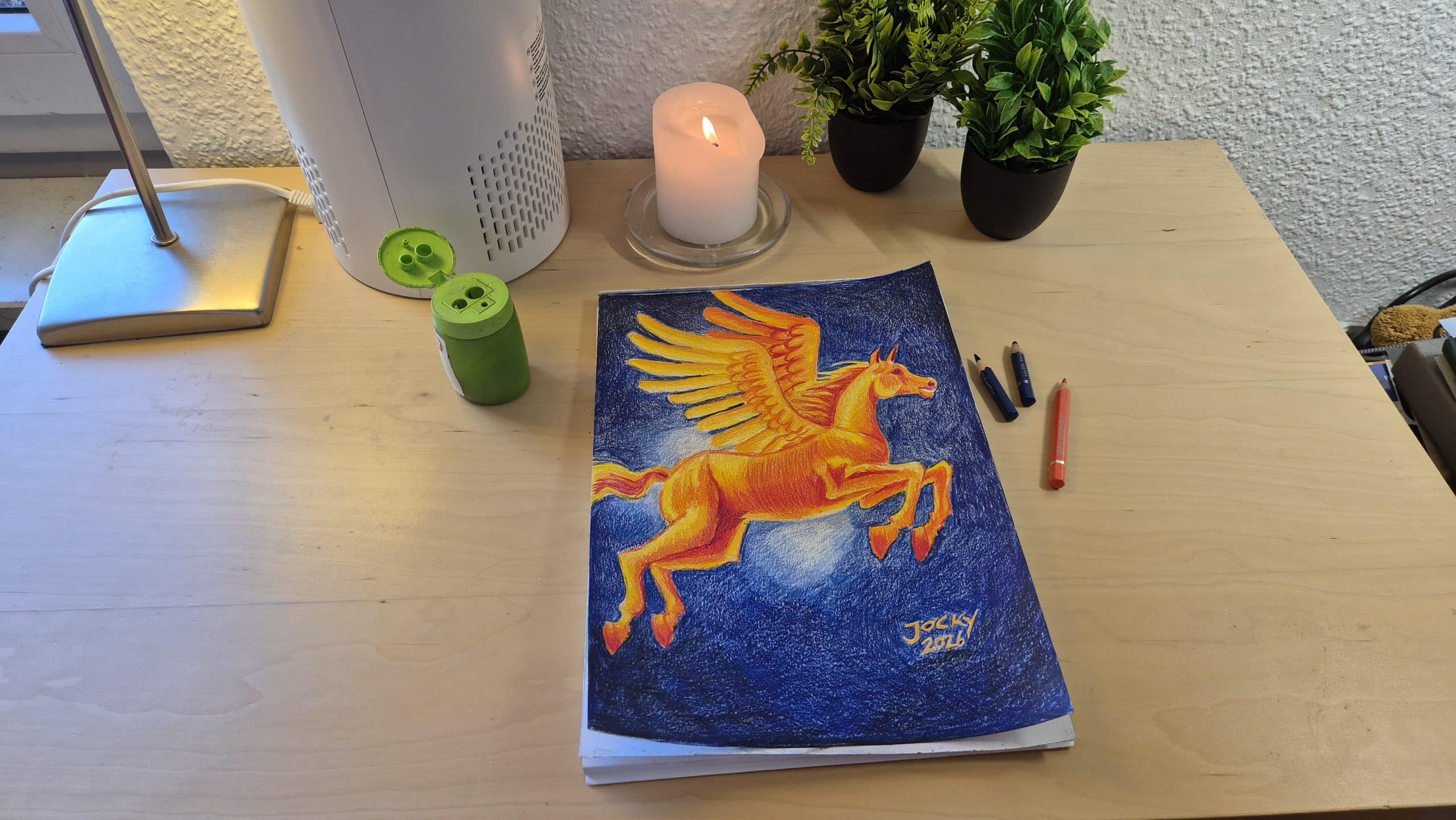 Proph. Kunst Entstehung: Das fliegende Pferd erhebt sich